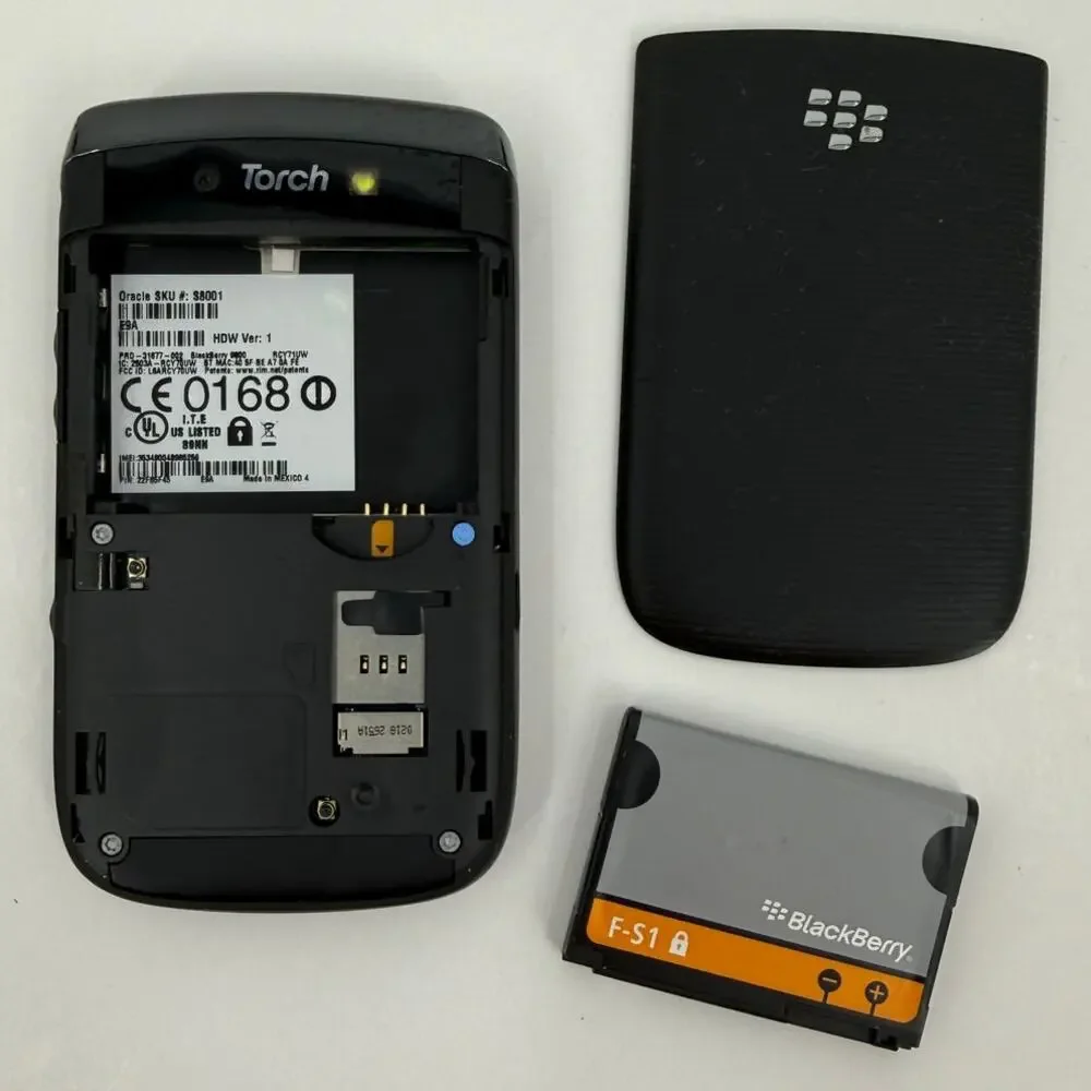 BlackBerry Torch 9800 Black and Silver Smartphone AT&T Tested